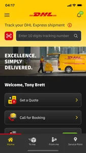 DHL Express Mobile App screenshot 5