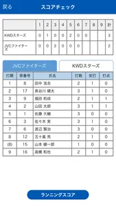 teamnote BASEBALL／スコア入力アプリ screenshot 1