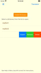 Build Own Dictionary screenshot 1