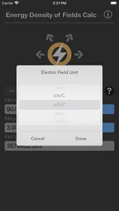 Energy Density of Fields Calc screenshot 2