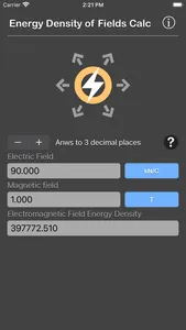 Energy Density of Fields Calc screenshot 5