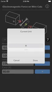 Electromagnetic Force on Wire screenshot 3