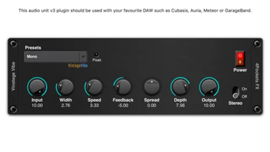 Vintage Vibe AUv3 Plugin screenshot 0