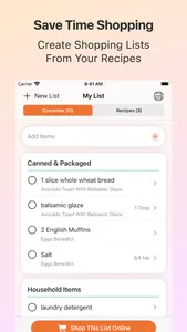 RecipeBox - Save Your Recipes! screenshot 1