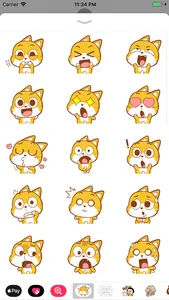 Tigger Cat Sticker screenshot 2