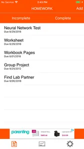 Homework Manager for Me screenshot 1