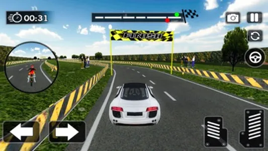 Car Driver Vs Bike Rider screenshot 2