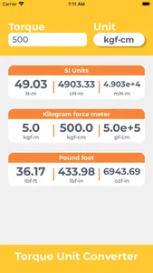 Torque Unit Converter screenshot 1