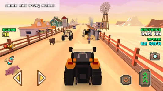 Pixel Farm Racing & Simulator screenshot 1