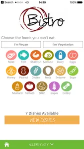 Allergy Menu screenshot 1