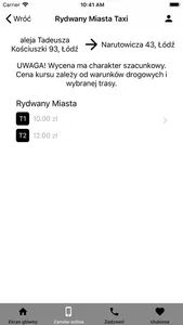 Rydwany Miasta Taxi screenshot 4