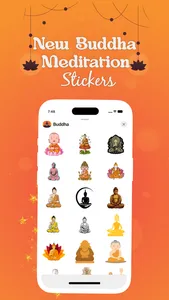 Buddha Meditation Stickers screenshot 1