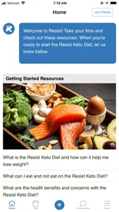 Resist - Keto low carb diet screenshot 0