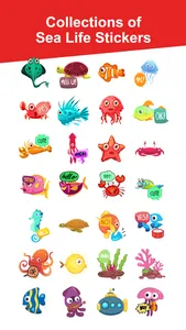 Aqua Sea Life EMojis screenshot 2