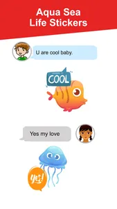 Aqua Sea Life EMojis screenshot 3