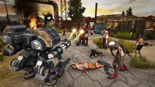 Robot Recall Zombie War Z screenshot 1