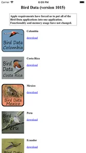 Bird Data screenshot 0