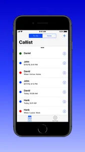 Callist - A phone call planner screenshot 1