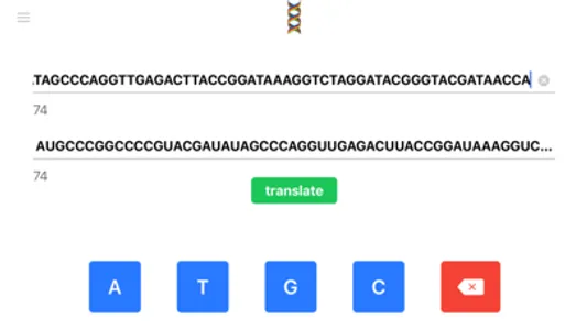 DNA Translator screenshot 1