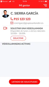 Banco Santander Videollamada screenshot 0