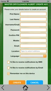 Master Dry Cleaners screenshot 2