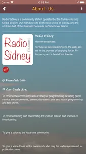 Radio Sidney screenshot 2