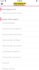 Cibercolegios screenshot 1