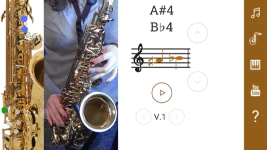 2D Saxophone Fingering Chart screenshot 0