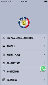 Ferrari Club of America app screenshot 0