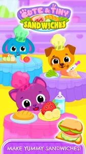 Cute & Tiny Sandwiches screenshot 0