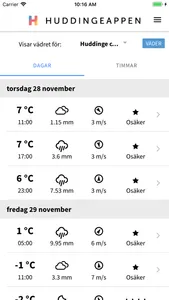 HuddingeAppen screenshot 2