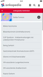 Onkopedia Leitlinienportal screenshot 2