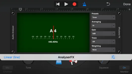 Analyser & Tuner AUv3 Plugin screenshot 1