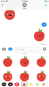 Cute Apple Stickers screenshot 3