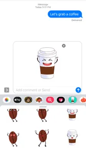 Coffee Time Good Morning Emoji screenshot 0