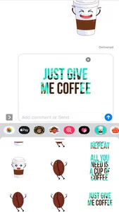 Coffee Time Good Morning Emoji screenshot 1