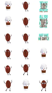 Coffee Time Good Morning Emoji screenshot 2