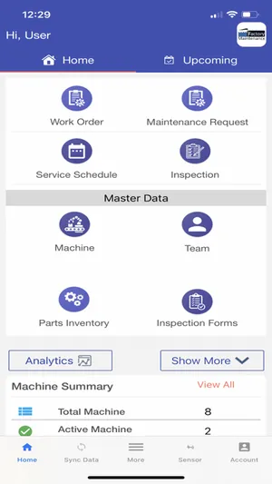 iFactory Plant Maintenance app screenshot 0