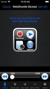 WebShuttle Dictate screenshot 2