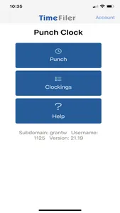 TimeFiler Punch Clock screenshot 0