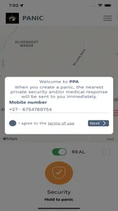 PPA Panic App screenshot 1