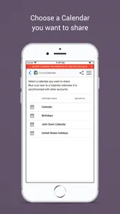 Easy Sync & Share Calendar screenshot 1