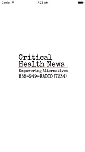 Critical Health News screenshot 0