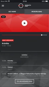 Kossuth Rádió screenshot 2