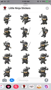 Little Ninja Stickers screenshot 0