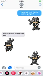 Little Ninja Stickers screenshot 3