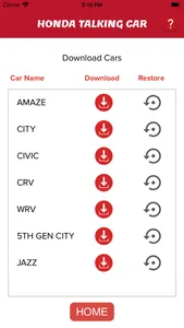 Honda Talking Car screenshot 2