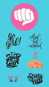 Girl Power Stickers! screenshot 1