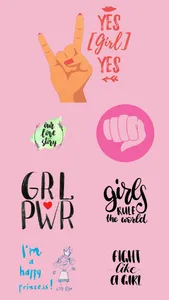 Girl Power Stickers! screenshot 2