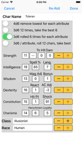 Character Gen for 1st Ed DnD screenshot 1